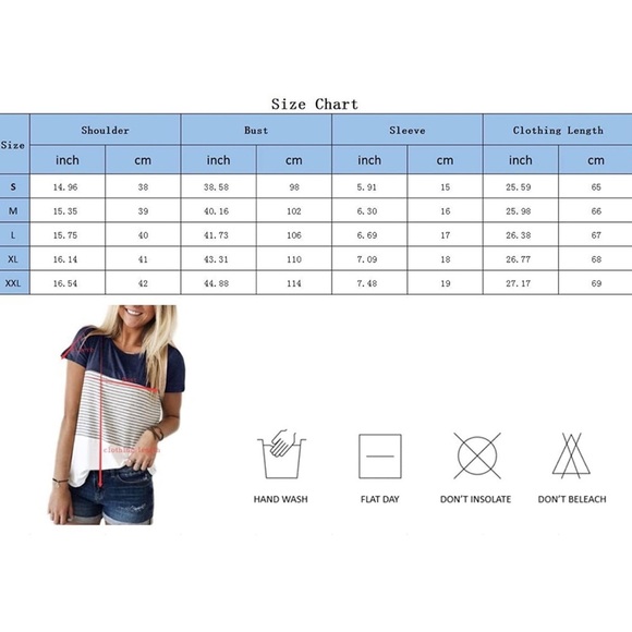 YunJey Round Neck Triple Color Block Stripe TShirt - Picture 6 of 6